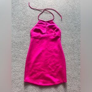 Forever 21 pink halter mini dress